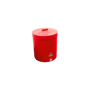 18003 - Animal Accessories - Feed Grazer Bin + Lid WITHOUT Inserts - Red - Austral Ag