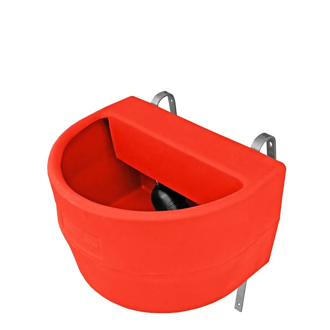 16162 - Livestock - Fence Drinker with Float, Cover and 2” Bung - 45L - Red - Austral Ag