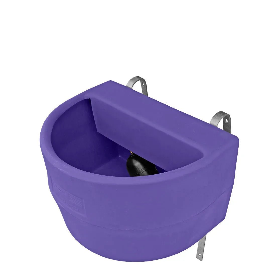 16161 - Livestock - Fence Drinker with Float, Cover and 2” Bung - 45L - Purple - Austral Ag