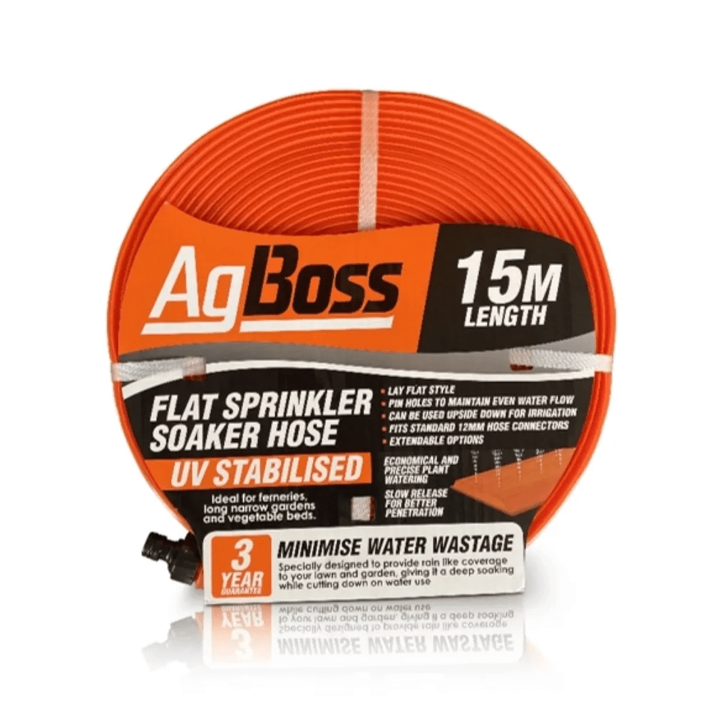 18140 - Hardware - Flat Sprinkler Soaker Hose - 15m - Austral Ag