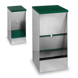14327 - Animal Accessories - Galvanised Dog Feeder Self Feeder - Small - Austral Ag
