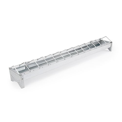 Galvanised Feed Trough Chicks - Animal Accessories - Austral Ag