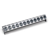 Galvanised Feed Trough with Holes Chicks Hole - Animal Accessories - Austral Ag