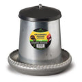 14566 - Animal Accessories - Galvanised Poultry Feeder with Cover - 5kg - Austral Ag