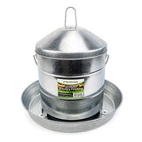 Galvanised Poultry Feeder with Handle - Animal Accessories - Austral Ag
