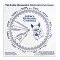 14896 - Animal Health - Gestation Calendar - Alpaca - Austral Ag
