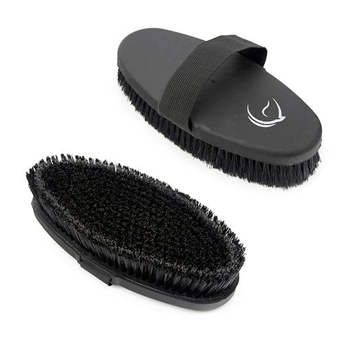 Gripping Body Brush - Medium/Hard Bristles - Black - Animal Accessories - Austral Ag