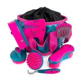 13161 - Animal Accessories - Grooming Kit Glitter - Blue/Pink - Austral Ag