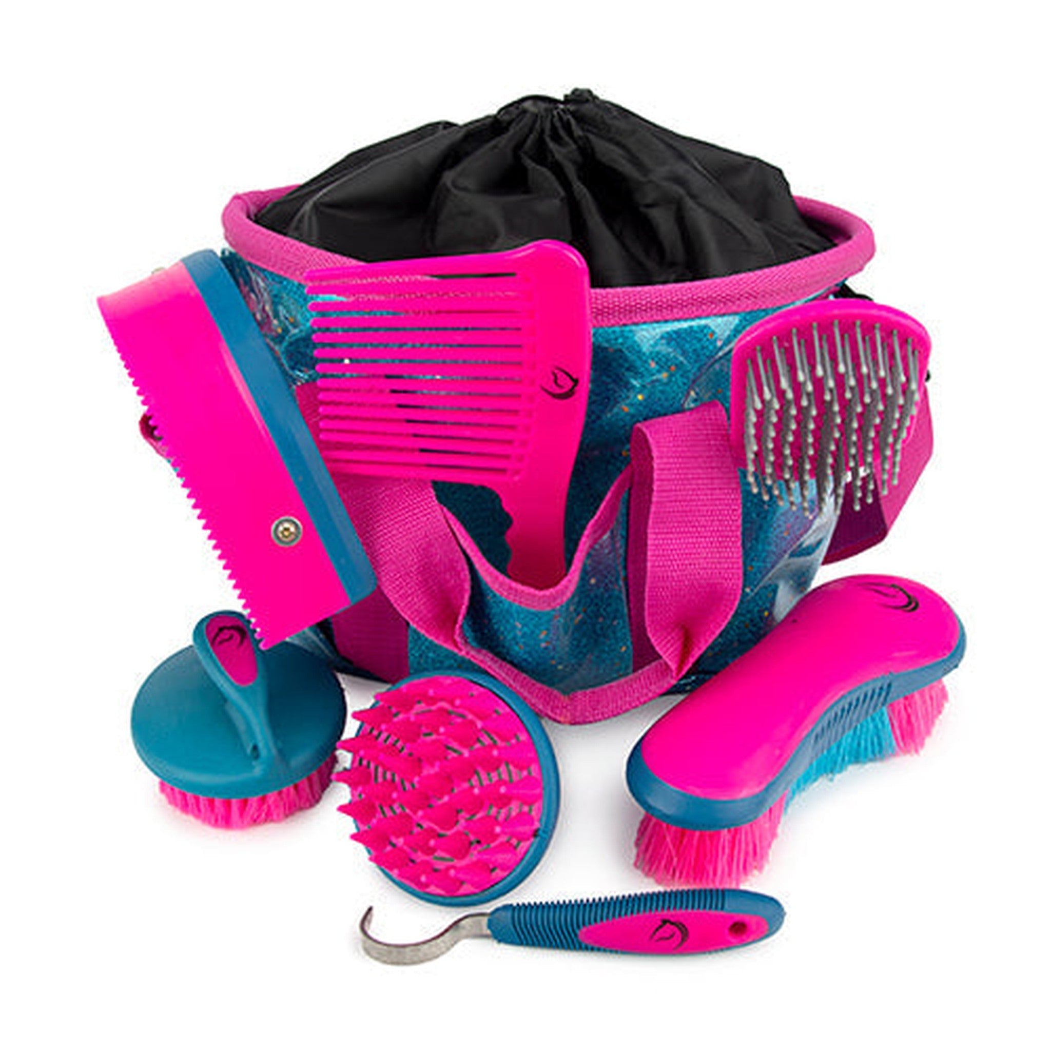 13161 - Animal Accessories - Grooming Kit Glitter - Blue/Pink - Austral Ag
