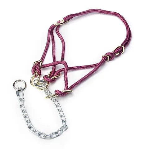 13082 - Animal Accessories - Hackamore Halter Heifer - Maroon - Austral Ag
