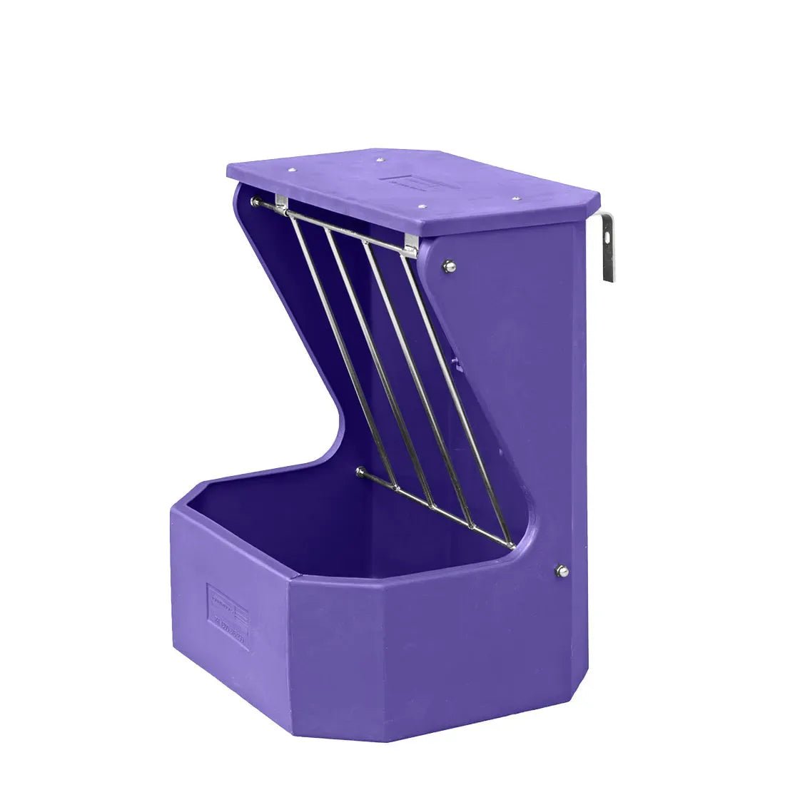 16179 - Livestock - Hayrack with Feed Bin and Lid - Purple - Austral Ag
