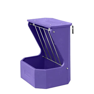 16179 - Livestock - Hayrack with Feed Bin and Lid - Purple - Austral Ag