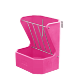 16175 - Livestock - Hayrack with Feed Bin no lid - Pink - Austral Ag