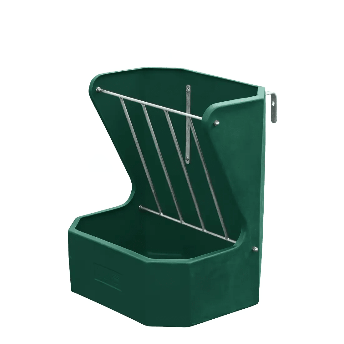 16174 - Livestock - Hayrack with Feed Bin no lid - Green - Austral Ag