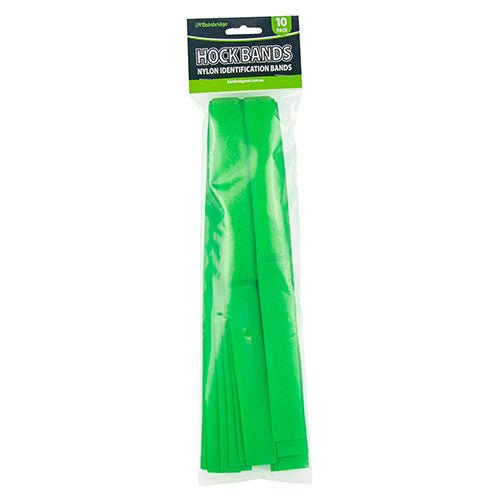 18582 - Livestock - Hock Bands Nylon 10 Pk - Green - Austral Ag