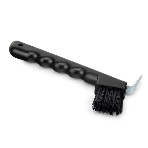 11474 - Animal Health - Hoof Pick with Brush - Black - Austral Ag