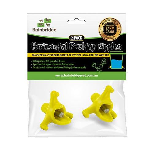 Horizontal Poultry Nipples - Animal Accessories - Austral Ag