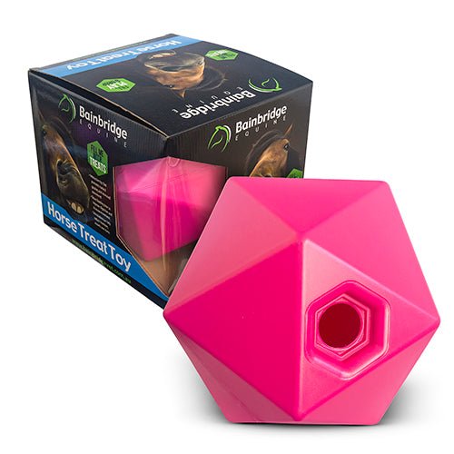 11398 - Animal Accessories - Horse Toy Treat Ball - Pink - Austral Ag