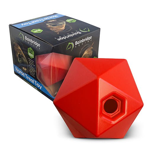 11400 - Animal Accessories - Horse Toy Treat Ball - Red - Austral Ag