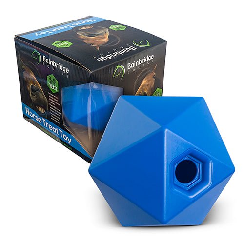 11397 - Animal Accessories - Horse Toy Treat Ball - Blue - Austral Ag