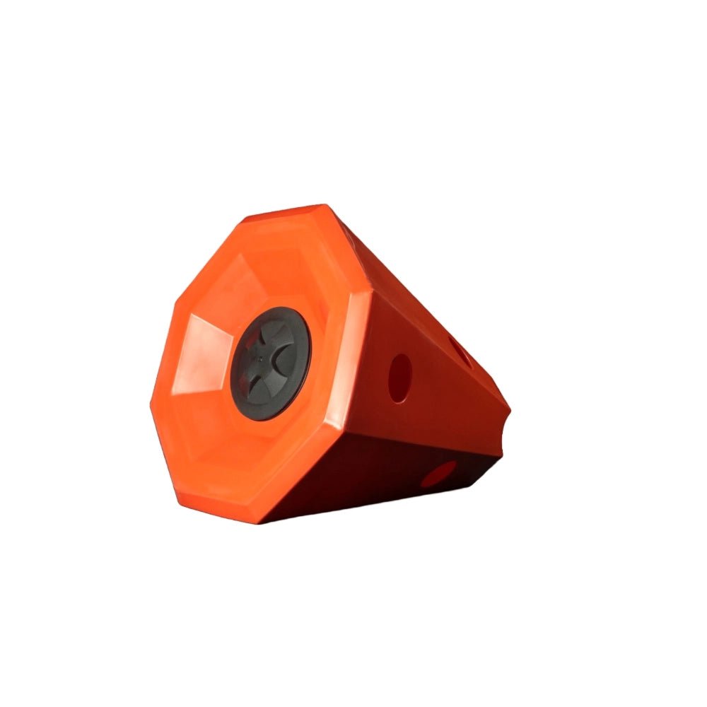 18511 - Animal Accessories - "Jump & Munch" Cavaletti Block & Slow Feeder - Orange - Austral Ag