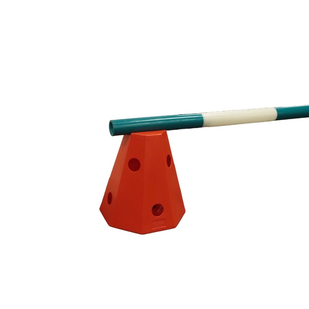 18511 - Animal Accessories - "Jump & Munch" Cavaletti Block & Slow Feeder - Orange - Austral Ag