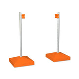 18070 - Animal Accessories - Jump Wing Keyhole Square Base & Cup 1pr - Orange - 1 - Austral Ag