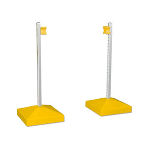 18075 - Animal Accessories - Jump Wing Keyhole Square Base & Cup 1pr - Yellow - 1 - Austral Ag