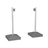 18068 - Animal Accessories - Jump Wing Keyhole Square Base & Cup 1pr - Grey - 1 - Austral Ag