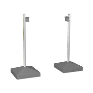 18068 - Animal Accessories - Jump Wing Keyhole Square Base & Cup 1pr - Grey - 1 - Austral Ag