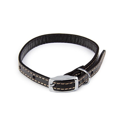14249 - Animal Accessories - Leather Collar Traditional - Brown - 65cm - Austral Ag