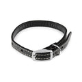 11508 - Animal Accessories - Leather Collar Traditional - Black - 40cm - Austral Ag