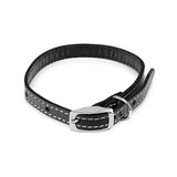 11508 - Animal Accessories - Leather Collar Traditional - Black - 40cm - Austral Ag