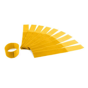 12808 - Livestock - Leg Band Nylon Hook & Loop 10 Pk - Yellow - Austral Ag