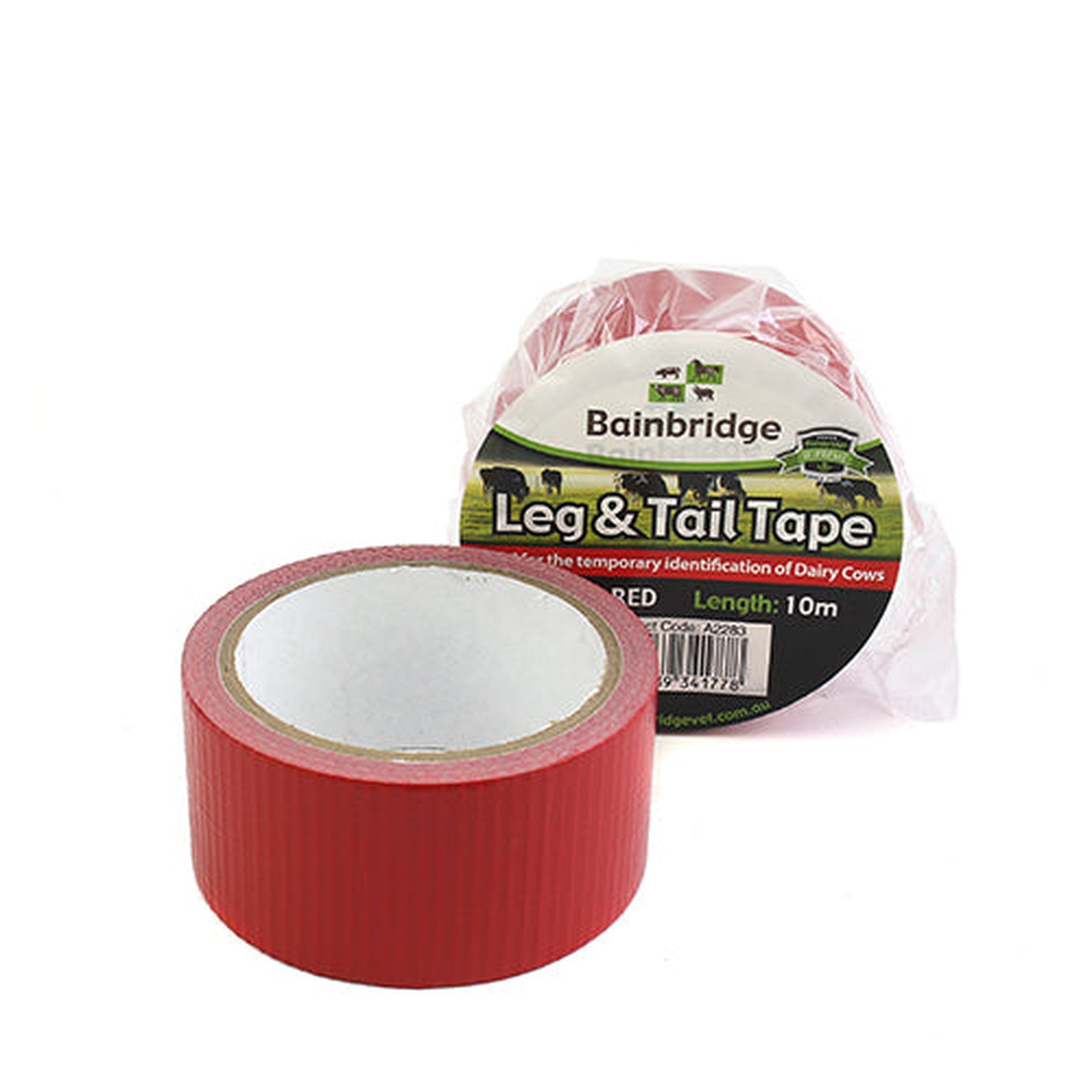 12796 - Livestock - Leg & Tail Tape - 10m - Red - Austral Ag