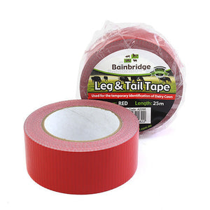12801 - Livestock - Leg & Tail Tape - 25m - Red - Austral Ag