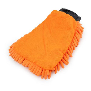 13221 - Hardware - Microfibre Grooming Mitt - Orange - Austral Ag