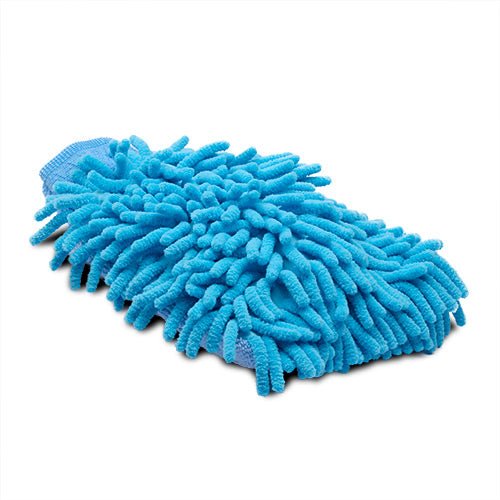 15366 - Hardware - Microfibre Grooming Mitt - Blue - Austral Ag