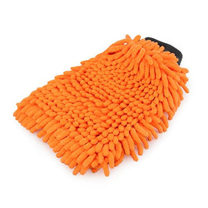 13221 - Hardware - Microfibre Grooming Mitt - Orange - Austral Ag