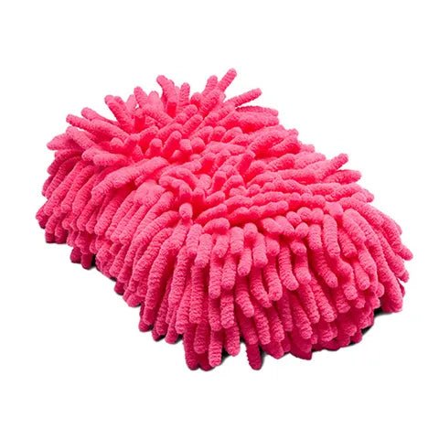 15376 - Hardware - Microfibre Sponge With Fingers - Pink - Austral Ag