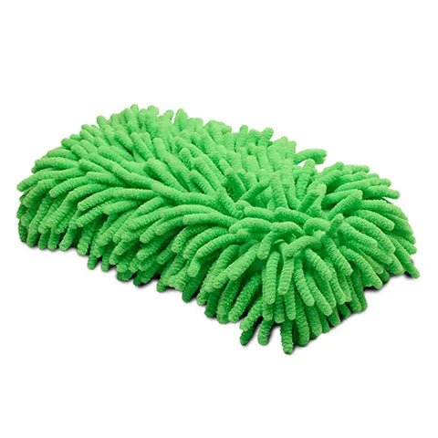 15374 - Hardware - Microfibre Sponge With Fingers - Lime - Austral Ag