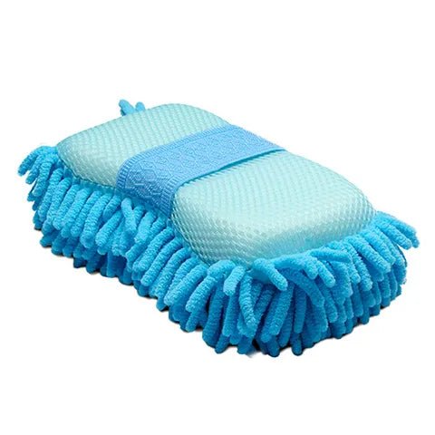 15373 - Hardware - Microfibre Sponge With Fingers - Blue - Austral Ag
