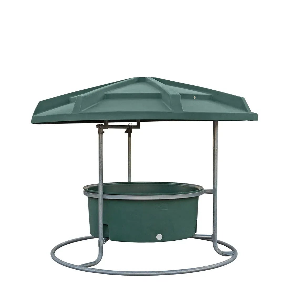 Mineral Feeder with Rotating Poly lid - 500L - Green - Livestock - Austral Ag