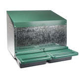 14626 - Animal Accessories - Nesting Box Metal & Plastic Outside Double Hole - Austral Ag