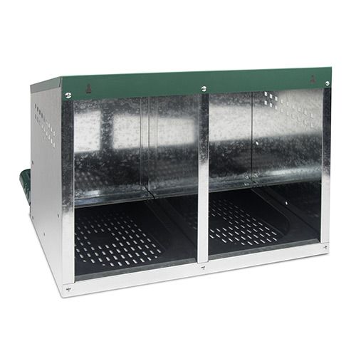 14626 - Animal Accessories - Nesting Box Metal & Plastic Outside Double Hole - Austral Ag