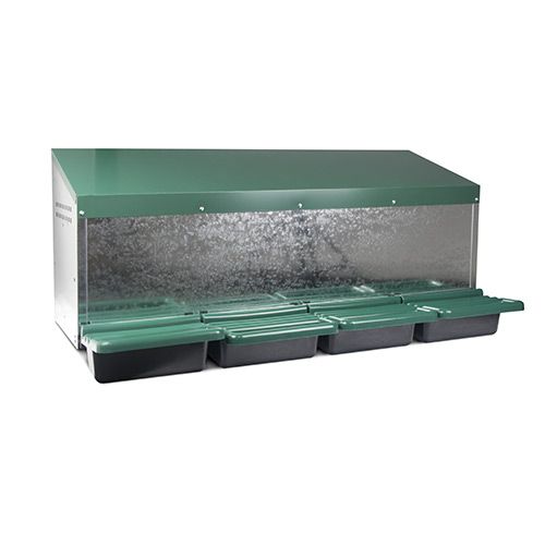 Nesting Box Metal & Plastic Outside Four Hole - Animal Accessories - Austral Ag