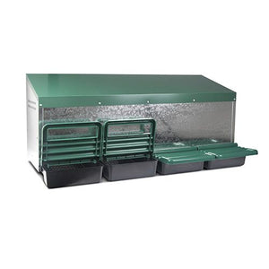 14628 - Animal Accessories - Nesting Box Metal & Plastic Outside Four Hole - Austral Ag