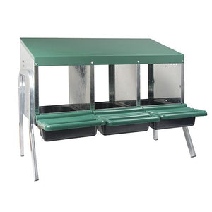 14642 - Animal Accessories - Nesting Box Metal Rollaway Battery Hole Single Row, Single Sided with Legs - 3 - Austral Ag