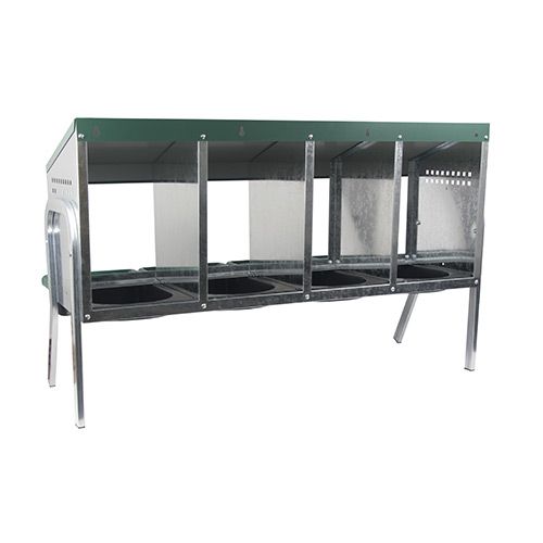 14643 - Animal Accessories - Nesting Box Metal Rollaway Battery Hole Single Row, Single Sided with Legs - 4 - Austral Ag