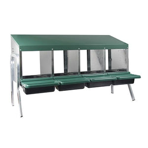 14643 - Animal Accessories - Nesting Box Metal Rollaway Battery Hole Single Row, Single Sided with Legs - 4 - Austral Ag